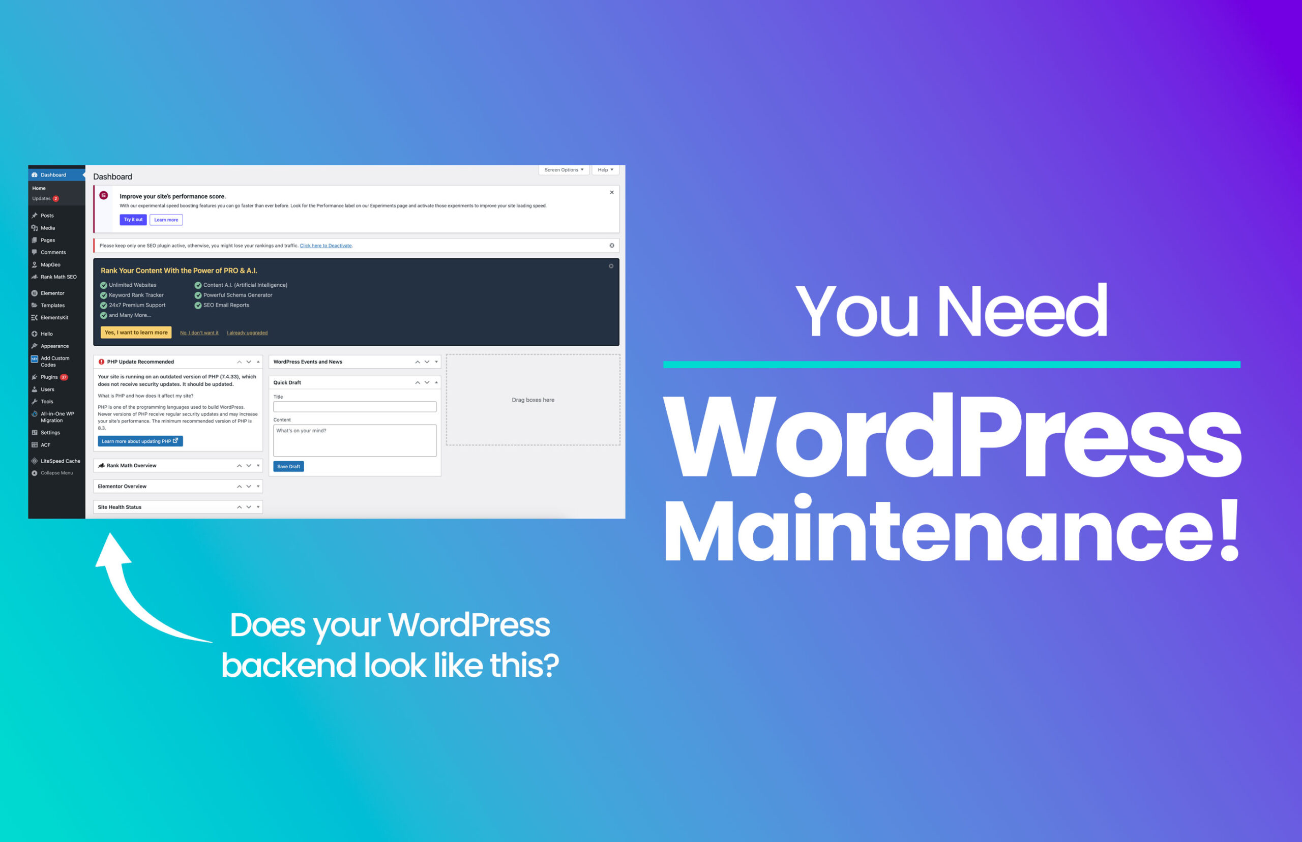 wordpress maintenance