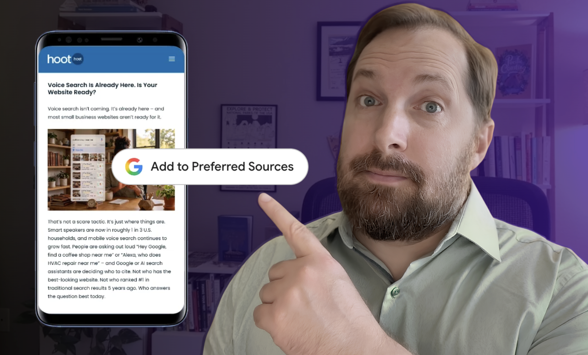 google preferred sources button