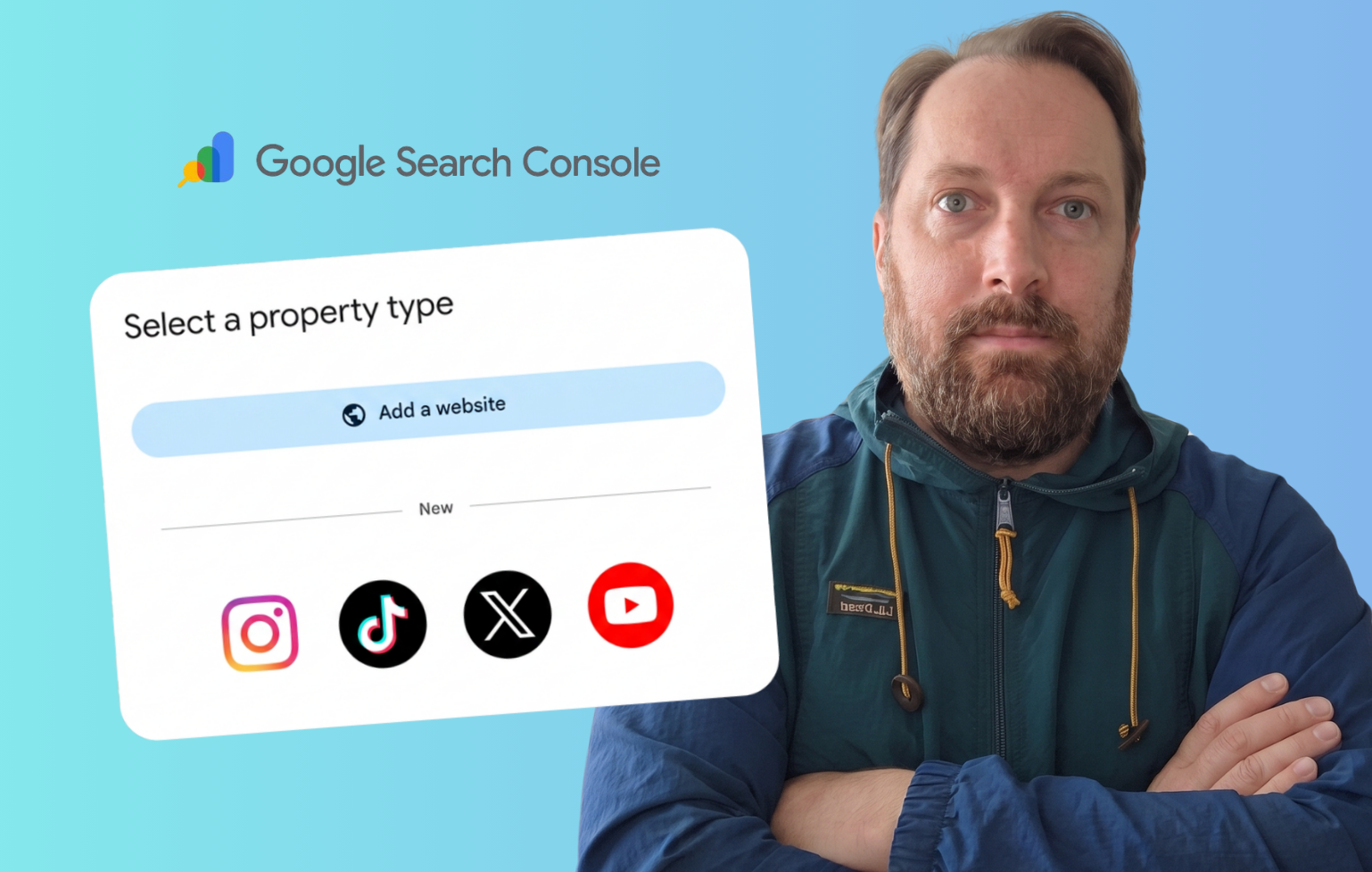 google search console social media